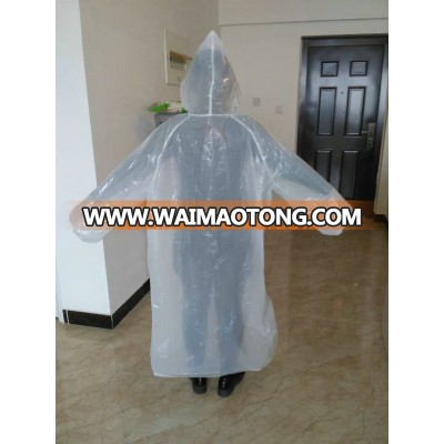 High quality waterproof Promotional disposable emergency plastic raincoat/custom printed unisex disposable raincoat