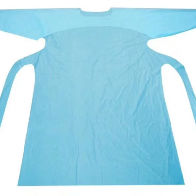 Wholesale PE/PEVA Plastic  Apron for Adult with Thumb Hook