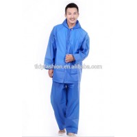 Plastic Men Bule Rubber Rain Suits