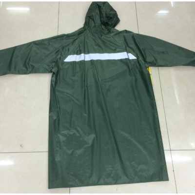 Adult 100% PVC Motorcycle Raincoat Fabric with Customer' S Logo