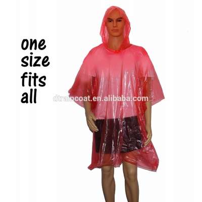 PE Disposable Emergency Poncho