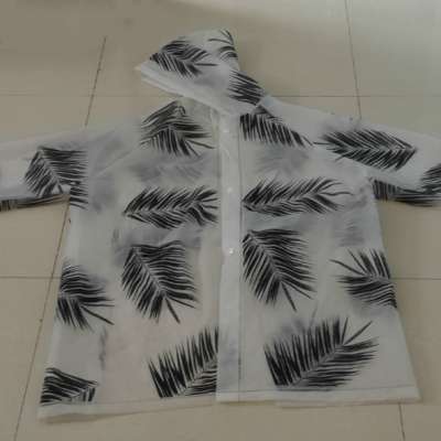 High Quality Adult Waterproof 100% EVA Raincoat Custom