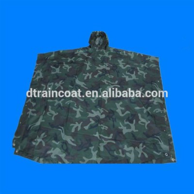 Printing Waterproof PVC Military Poncho