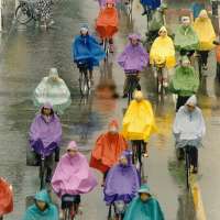 PEVA Resumable Rain Poncho for Riding