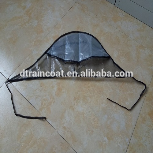 Good quality Plastic rain cap/rain bonnet/rain hat for promotion