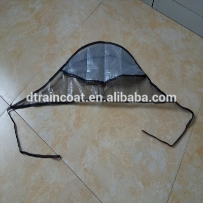 Good quality Plastic rain cap/rain bonnet/rain hat for promotion