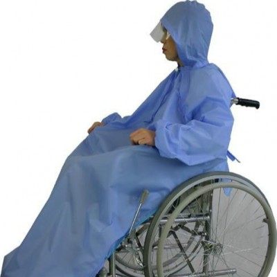 PEVA Disabled Wheelchair Poncho Raincoat for Promotion